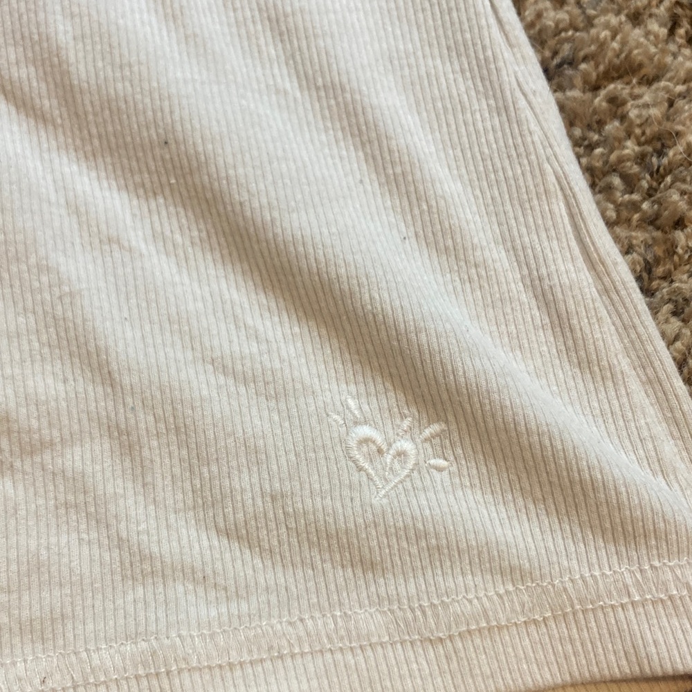 Justice Cream Ribbed Tank Top - Picture 3 of 3